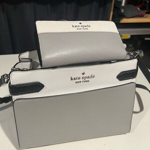 Kate Spade Black and White Crossbody Bag
